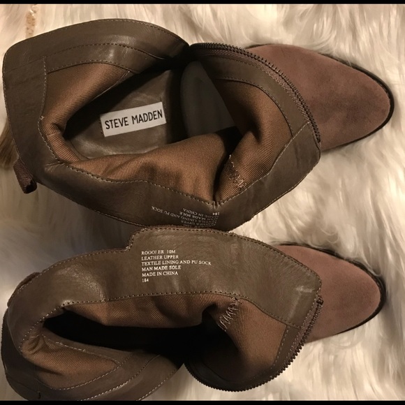 ⬇️SALE!💥 NWOT STEVE MADDEN SUEDE BOOTS 10 - Picture 6 of 8